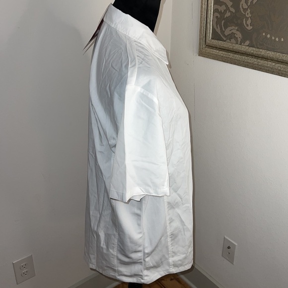 Chef Works CSCV white shirt sleeves buttoned down cool vent cook shirt Sz S new - Picture 2 of 11